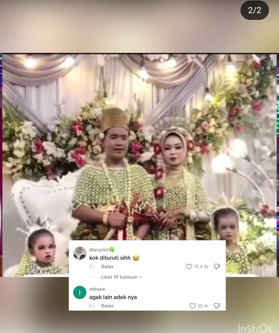 Video Viral Adik Pengantin Laki-laki (Instagram)